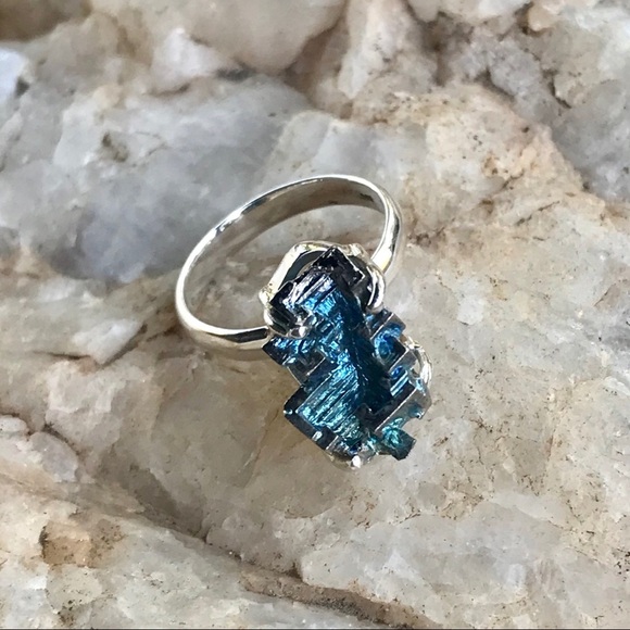 Jewelry - BISMUTH CRYSTAL 925 sterling silver ring size 7
